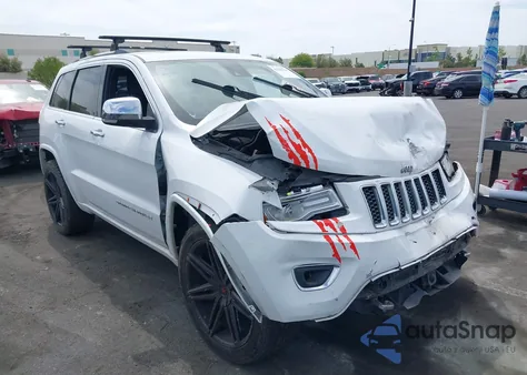 2015 Jeep Grand Cherokee Overland z USA, uszkodzony, nr VIN 1C4RJFCT0FC676968